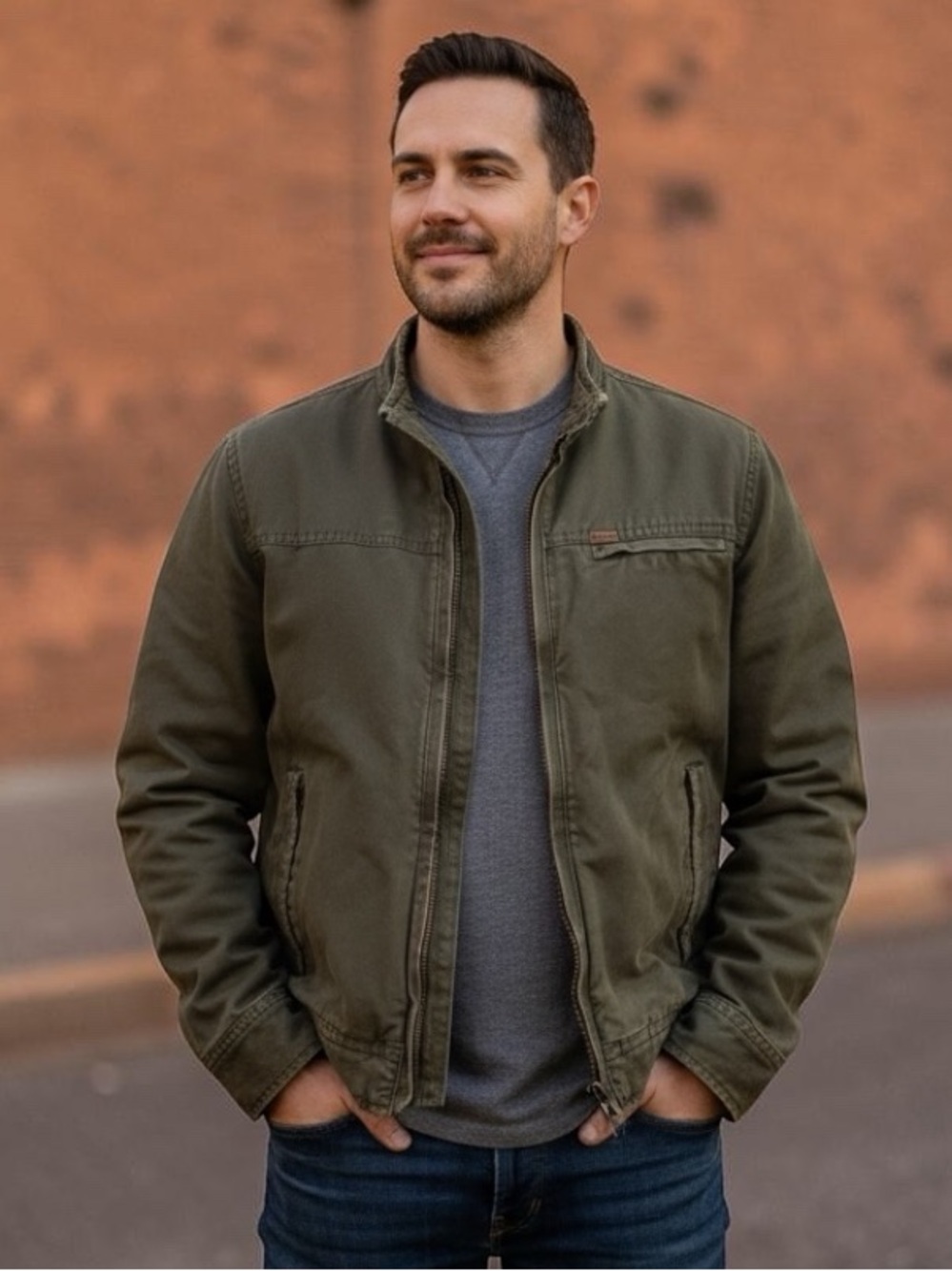 Roots Olive Green Military Zip-Up Casual Jacket
Large
Lined